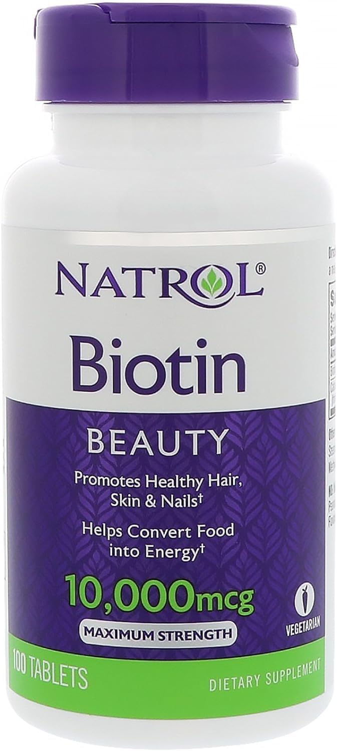 Foto 2 pulgar | Suplemento Natrol Biotin Maximum Strength 10 000 Mcg 500 Tabletas - Venta Internacional.