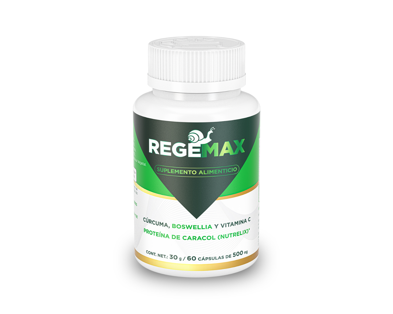 Foto 1 | Suplemento Alimenticio Regemax  Nutrelix + Boswellia Serrata + Cúrcuma  60 Cápsulas  30 Gr.