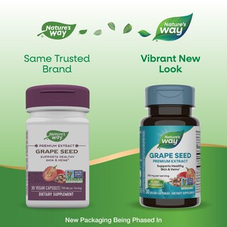Foto 2 | Suplemento Nature's Way Con Extracto De Semilla De Uva De Primera Calidad 30 Cápsulas - Venta Internacional.