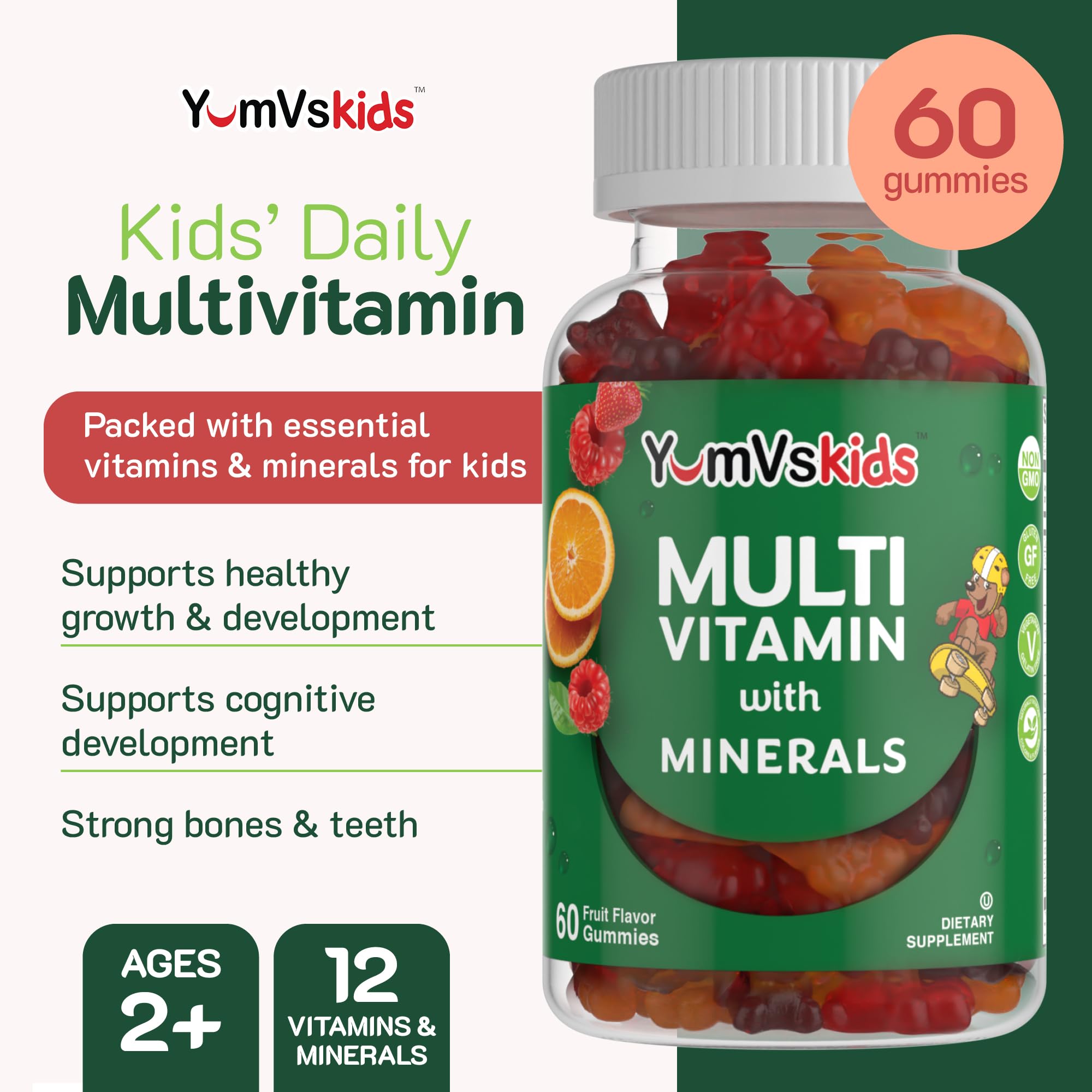 Foto 4 pulgar | Gomitas Multivitamínicas Yum-v's Yumvs Kids  60 Unidades - Venta Internacional.