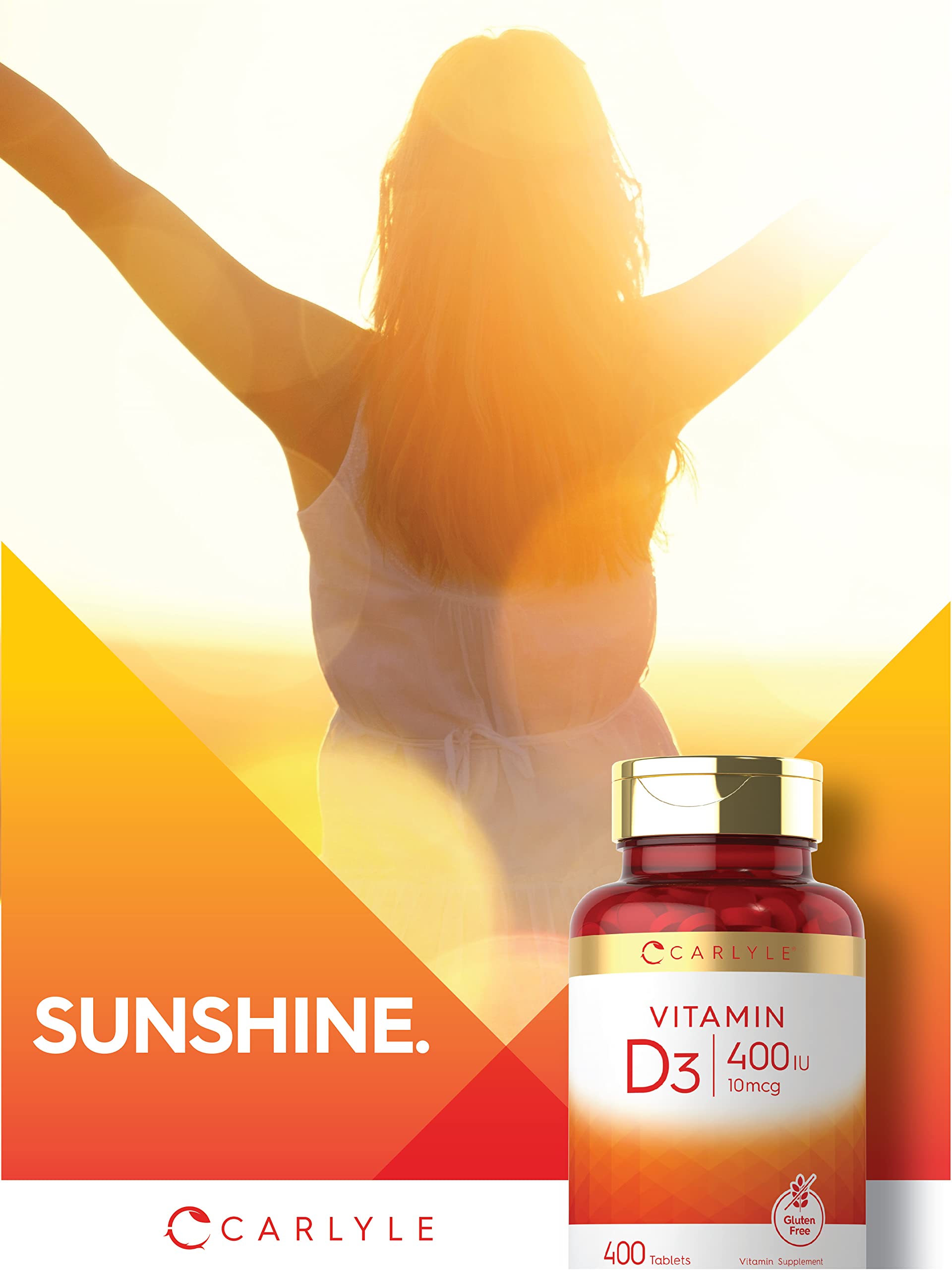 Foto 6 | Suplemento De Vitamina D Carlyle Vitamina D3 400 Comprimidos - Venta Internacional.