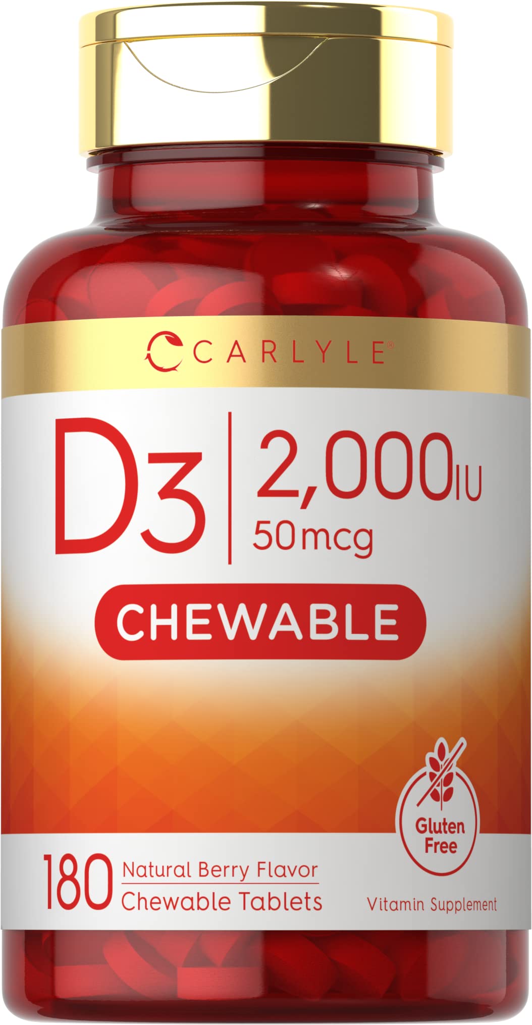 Foto 1 | Suplemento Carlyle De Vitamina D3 Masticable 2000 Ui (50 Mcg) X180 - Venta Internacional.