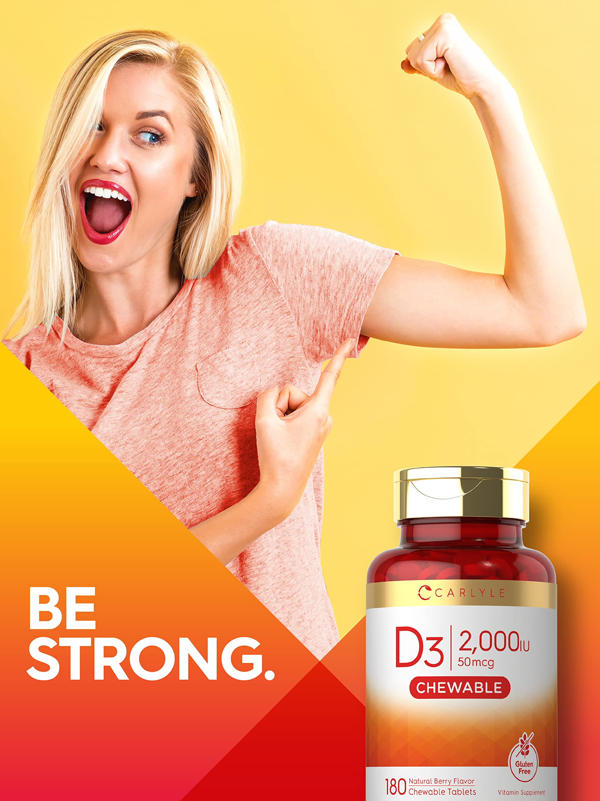 Foto 6 | Suplemento Carlyle De Vitamina D3 Masticable 2000 Ui (50 Mcg) X180 - Venta Internacional.