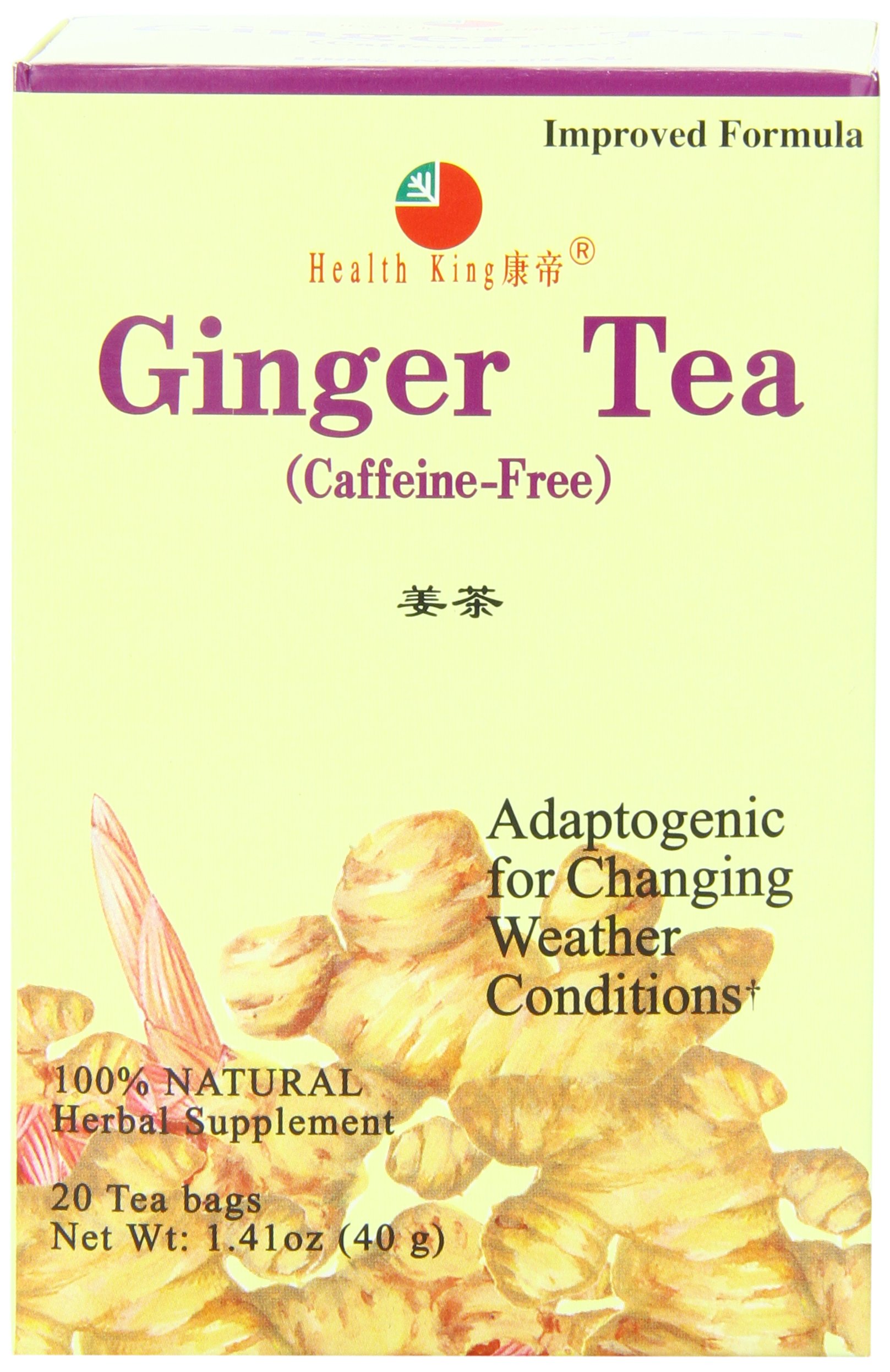 Foto 2 pulgar | Bolsitas De Té Herb Tea Health King Con Jengibre  Caja De 20 Unidades - Venta Internacional.