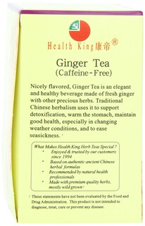 Foto 4 | Bolsitas De Té Herb Tea Health King Con Jengibre Caja De 20 Unidades - Venta Internacional.