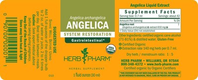Foto 6 | Extracto Líquido De Raíz De Angélica De Herb Pharm 30 Ml Para Ayudar A La Digestión - Venta Internacional.