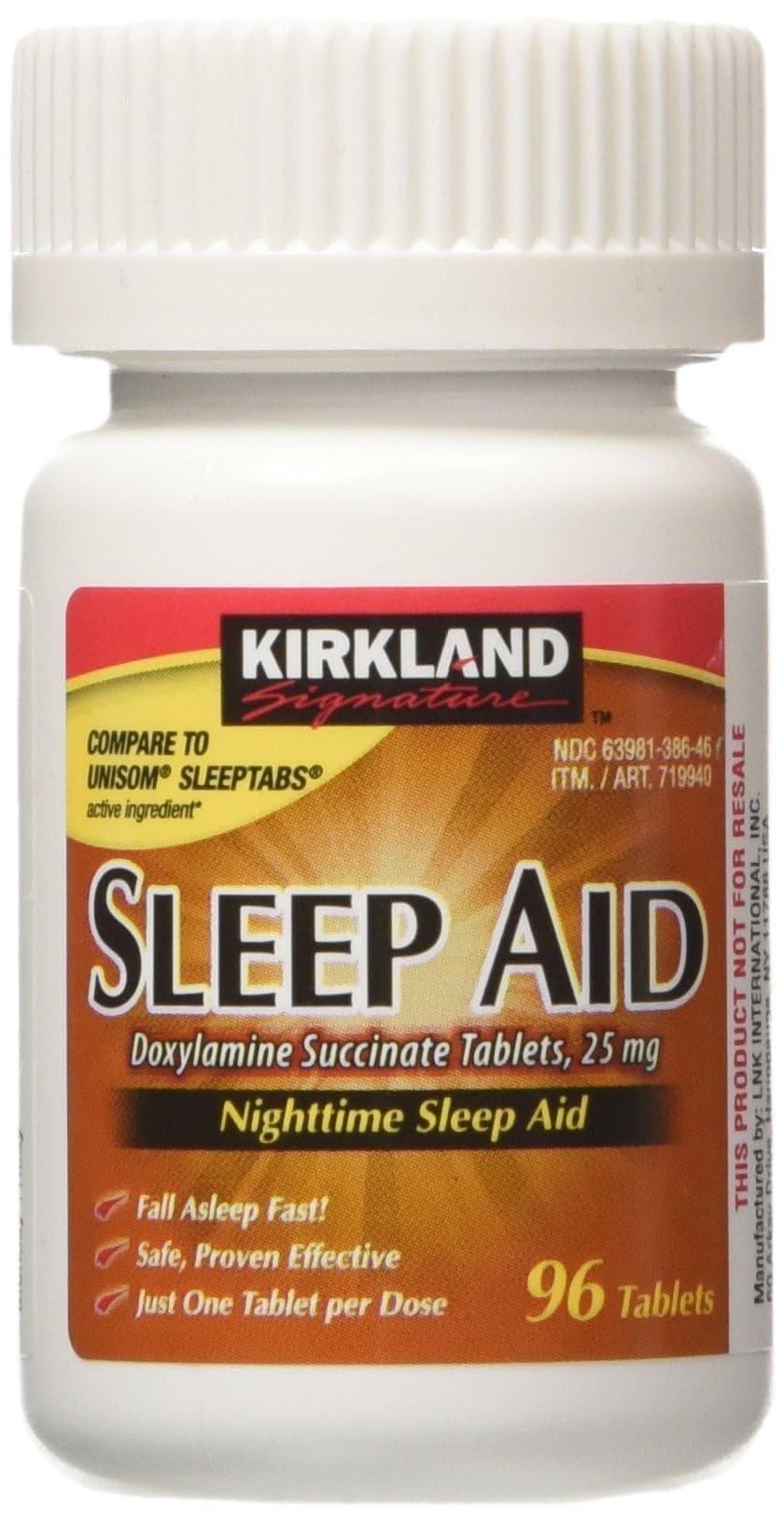 Foto 2 pulgar | Sleep Aid Kirkland Signature 192 Comprimidos Doxilamina 25 Mg - Venta Internacional.