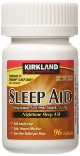 Foto 1 | Sleep Aid Kirkland Signature 192 Comprimidos Doxilamina 25 Mg - Venta Internacional.