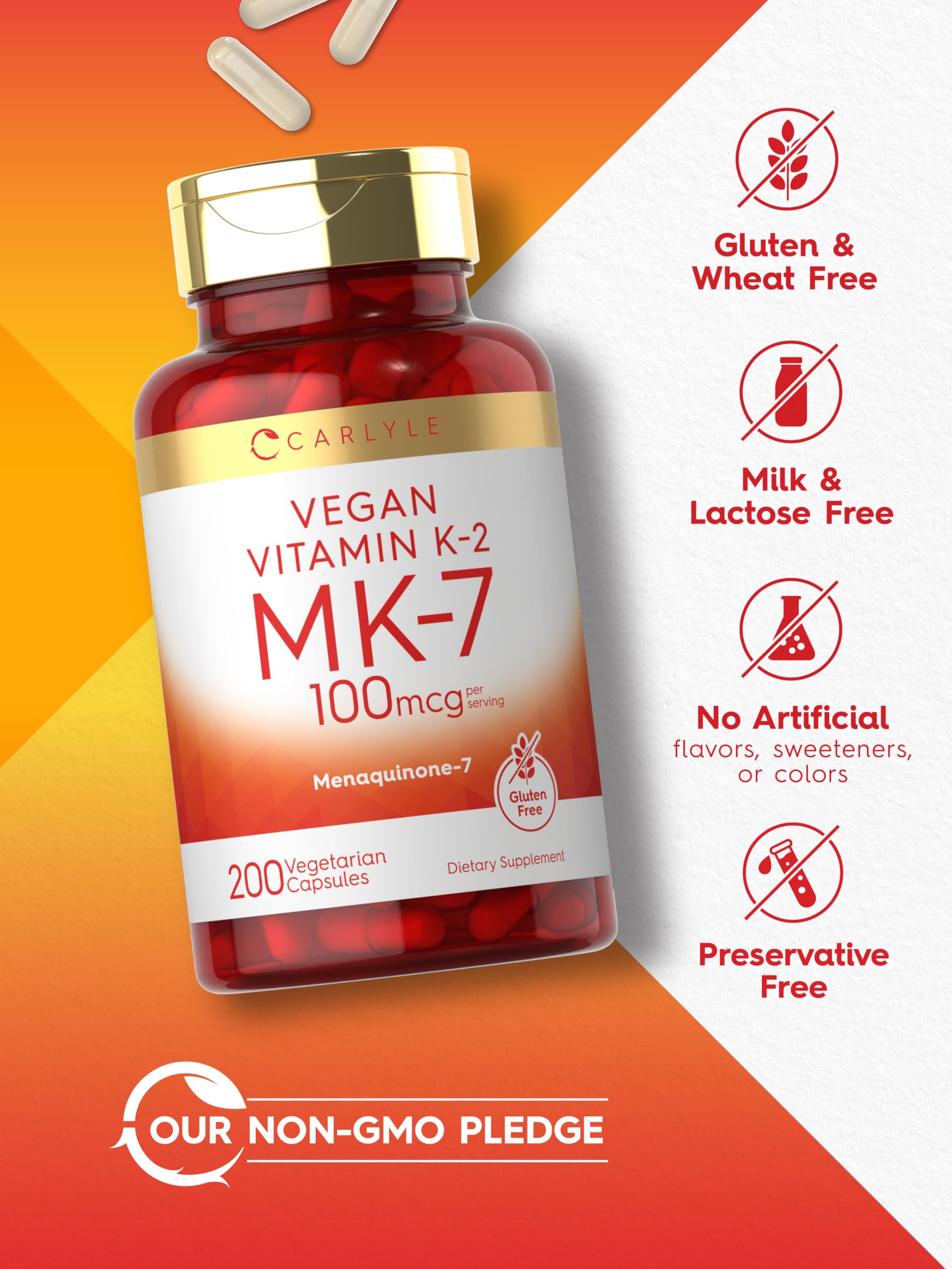 Foto 6 pulgar | Suplemento Carlyle De Vitamina K2 Mk7 De 100 Mcg  200 Cápsulas Veganas - Venta Internacional.