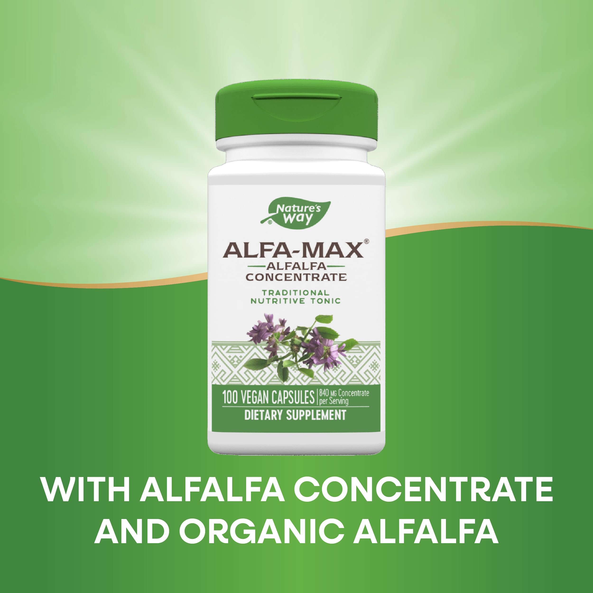 Foto 4 pulgar | Complementa La Hoja  El Tallo Y La Flor De Alfalfa Alfa-max De Nature's Way - Venta Internacional.