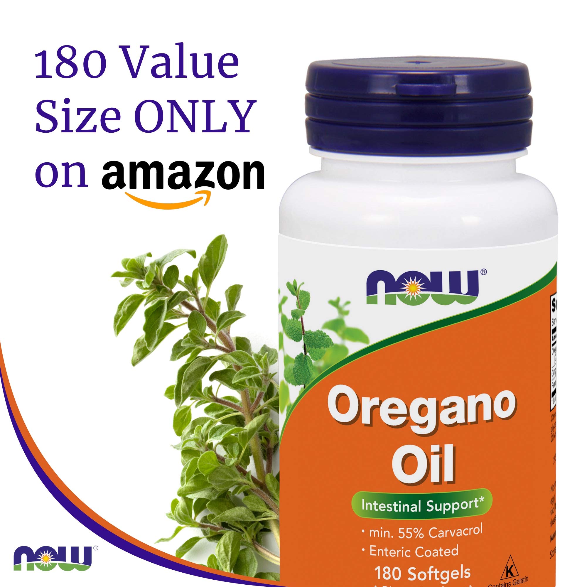Foto 3 | Aceite De Orégano Supplement Now Foods 181 Mg 180 Cápsulas Blandas - Venta Internacional.