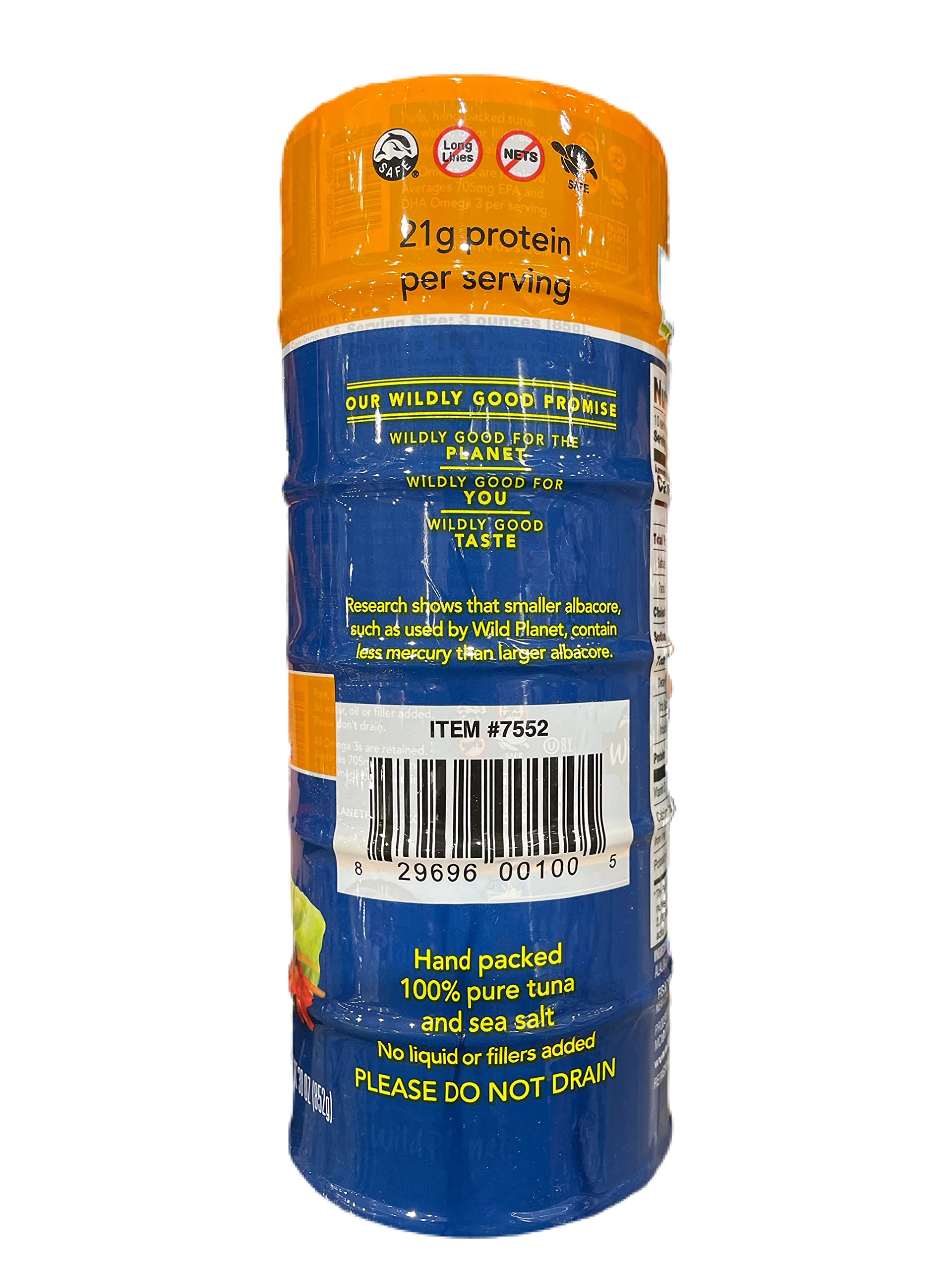 Foto 2 | Atún Enlatado Wild Planet Albacore Wilda 150 G (5 Oz) X 6 - Venta Internacional.