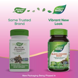 Foto 2 | Suplemento De Raíz De Cohosh Negro De Nature's Way 540 Mg 100 Cápsulas - Venta Internacional.