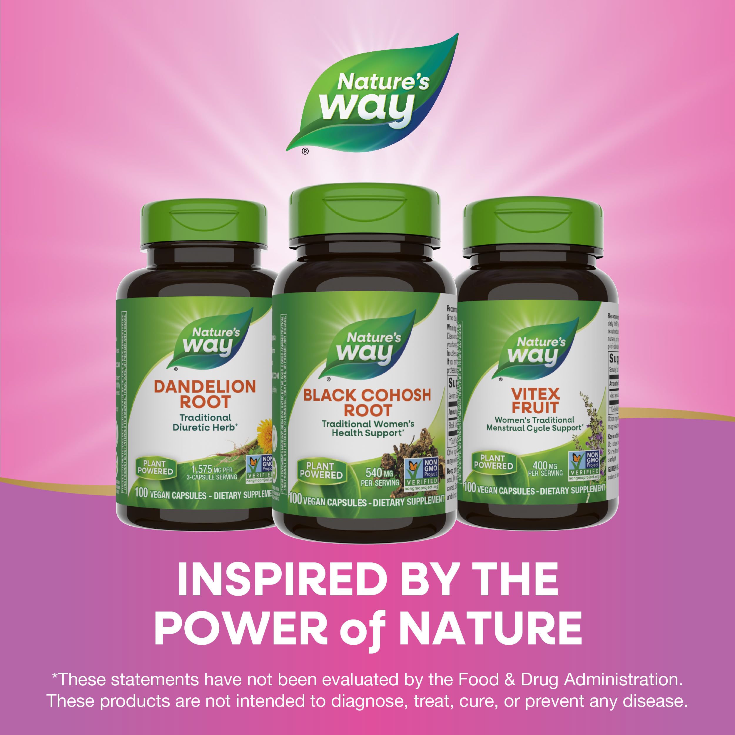 Foto 4 pulgar | Suplemento De Raíz De Cohosh Negro De Nature's Way 540 Mg 100 Cápsulas - Venta Internacional.