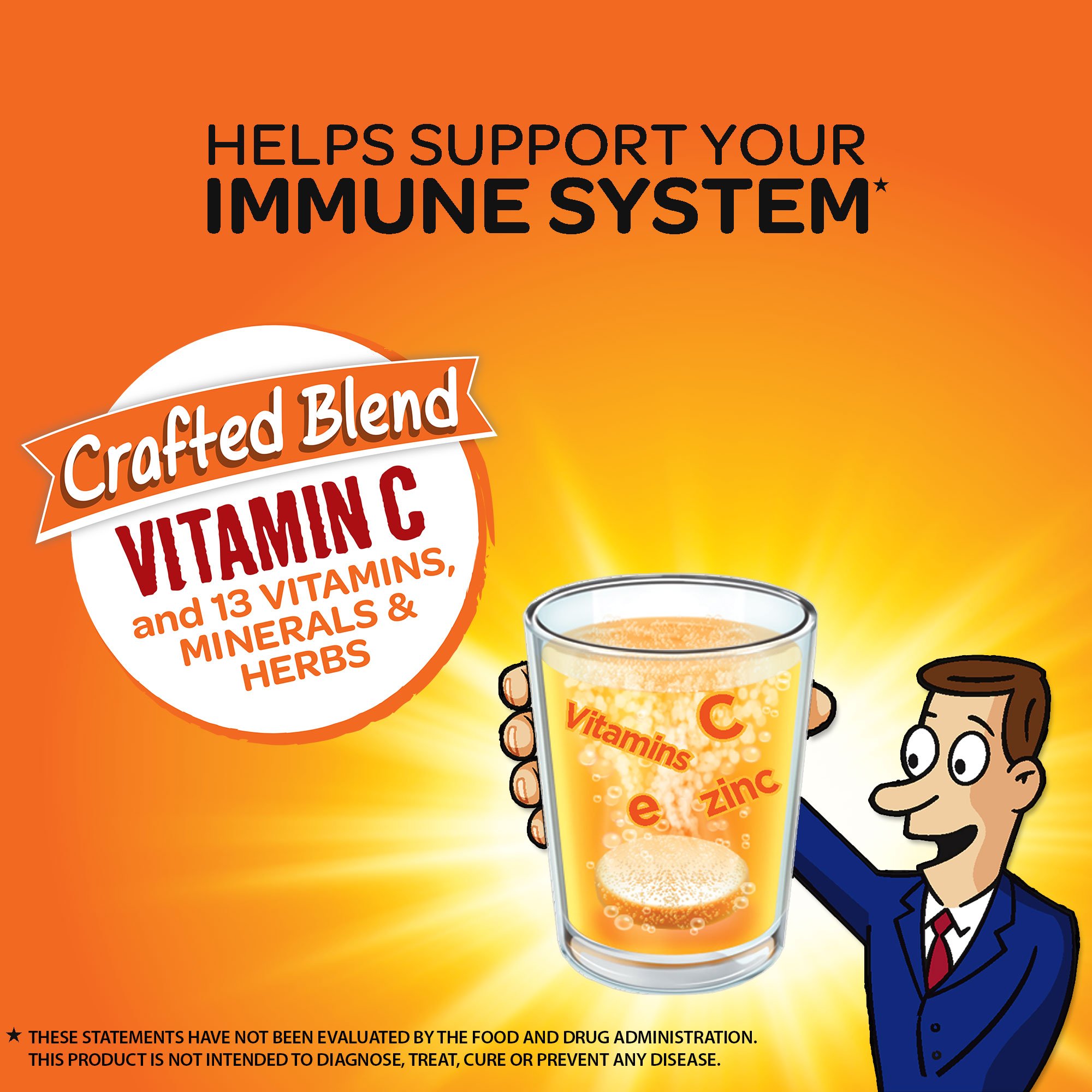 Foto 2 | Tabletas Efervescentes Airborne De 1000 Mg De Vitamina C Con Zinc - Venta Internacional.