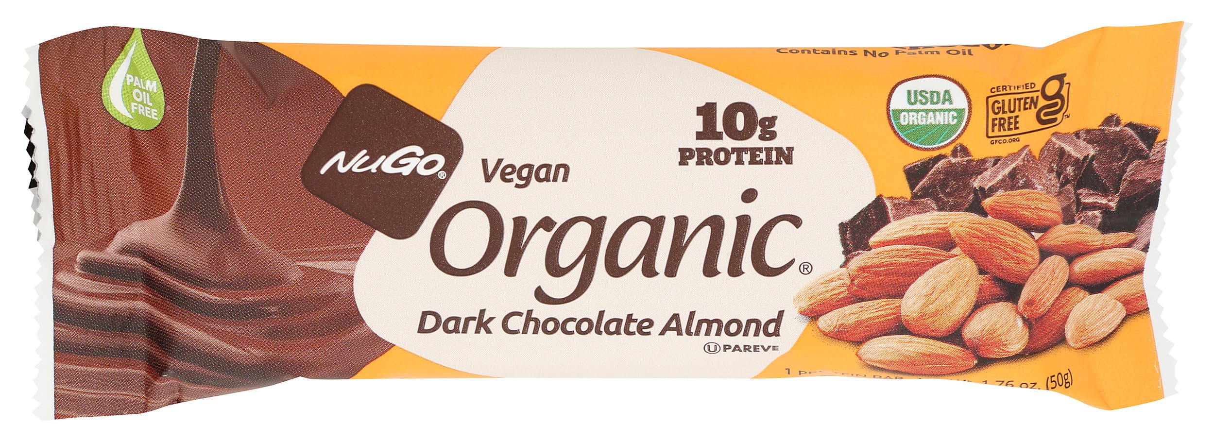 Foto 2 pulgar | Protein Bar Nugo Organic Chocolate Negro Almendra 50g - Venta Internacional.