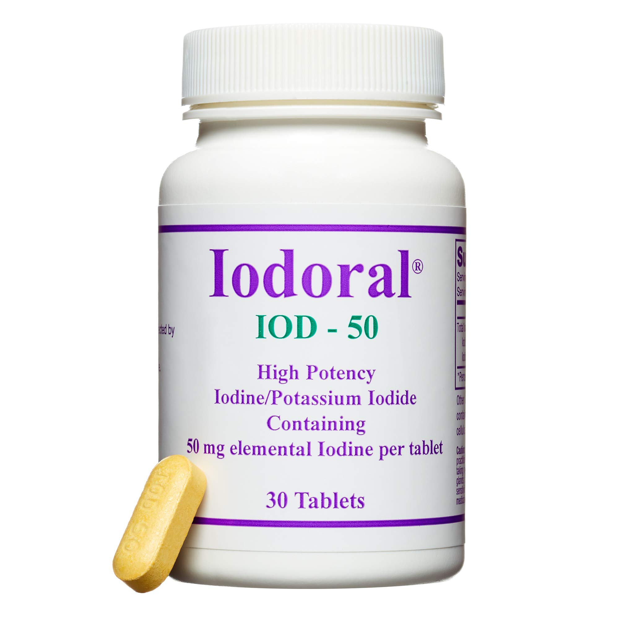 Foto 2 pulgar | Suplemento Optimox Iodoral Iod-50 50 Mg De Yoduro De Potasio 30 Tabletas - Venta Internacional.