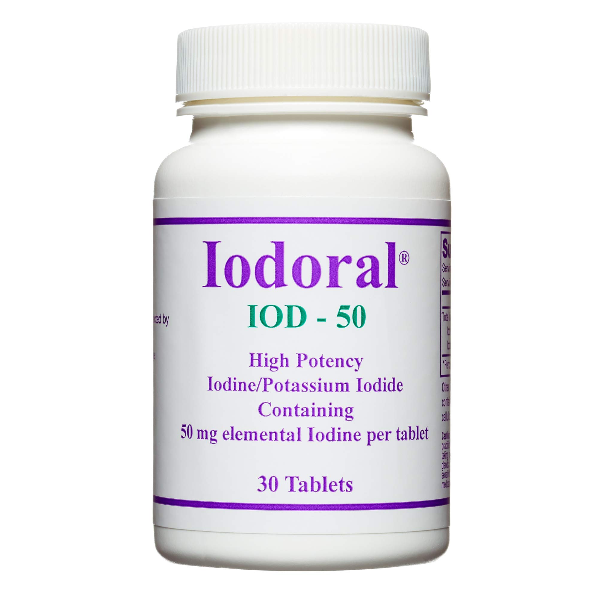 Foto 3 pulgar | Suplemento Optimox Iodoral Iod-50 50 Mg De Yoduro De Potasio 30 Tabletas - Venta Internacional.