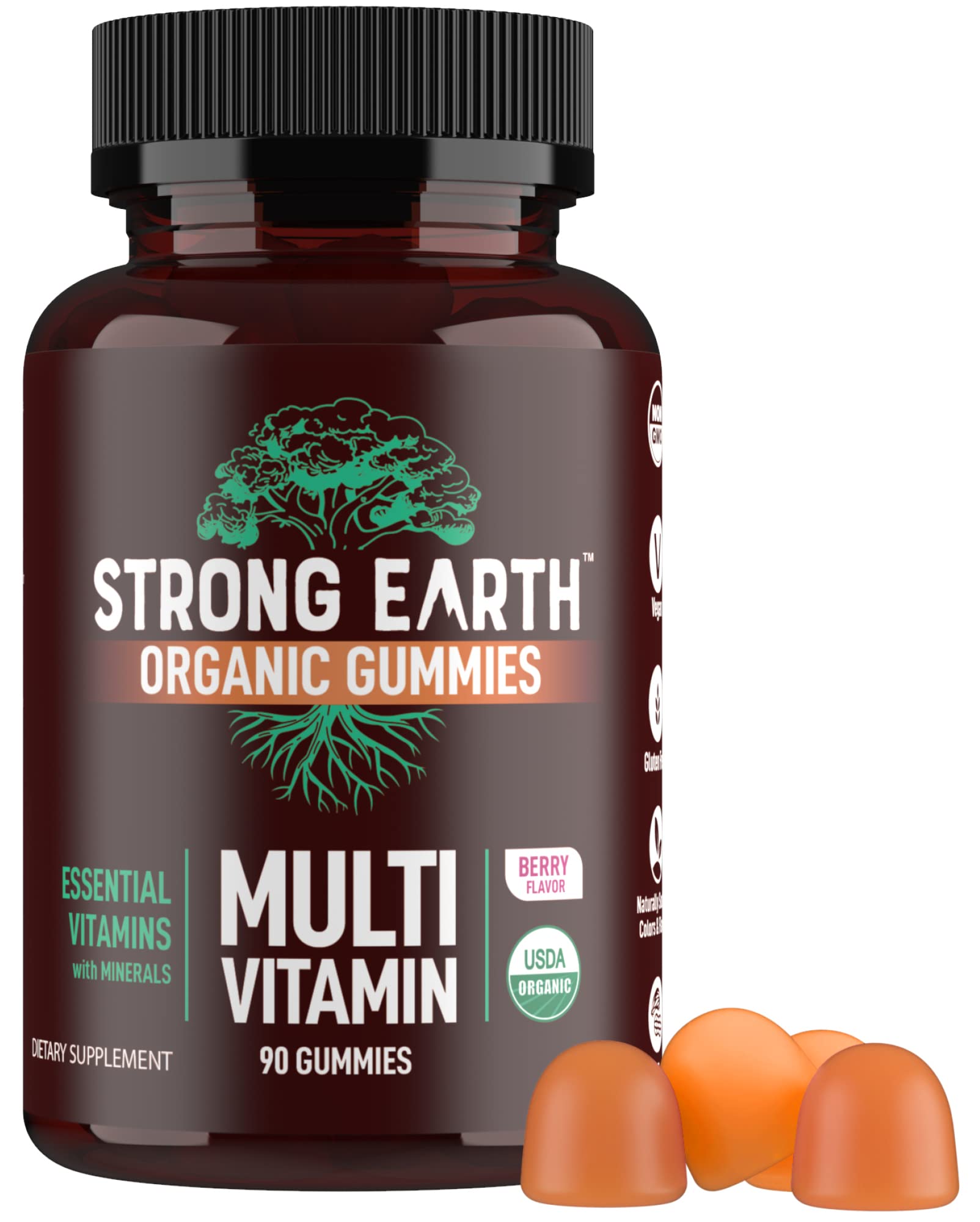 Foto 2 pulgar | Gomitas Multivitamínicas Yum-v's Strong Earth Organic Adults - Venta Internacional.