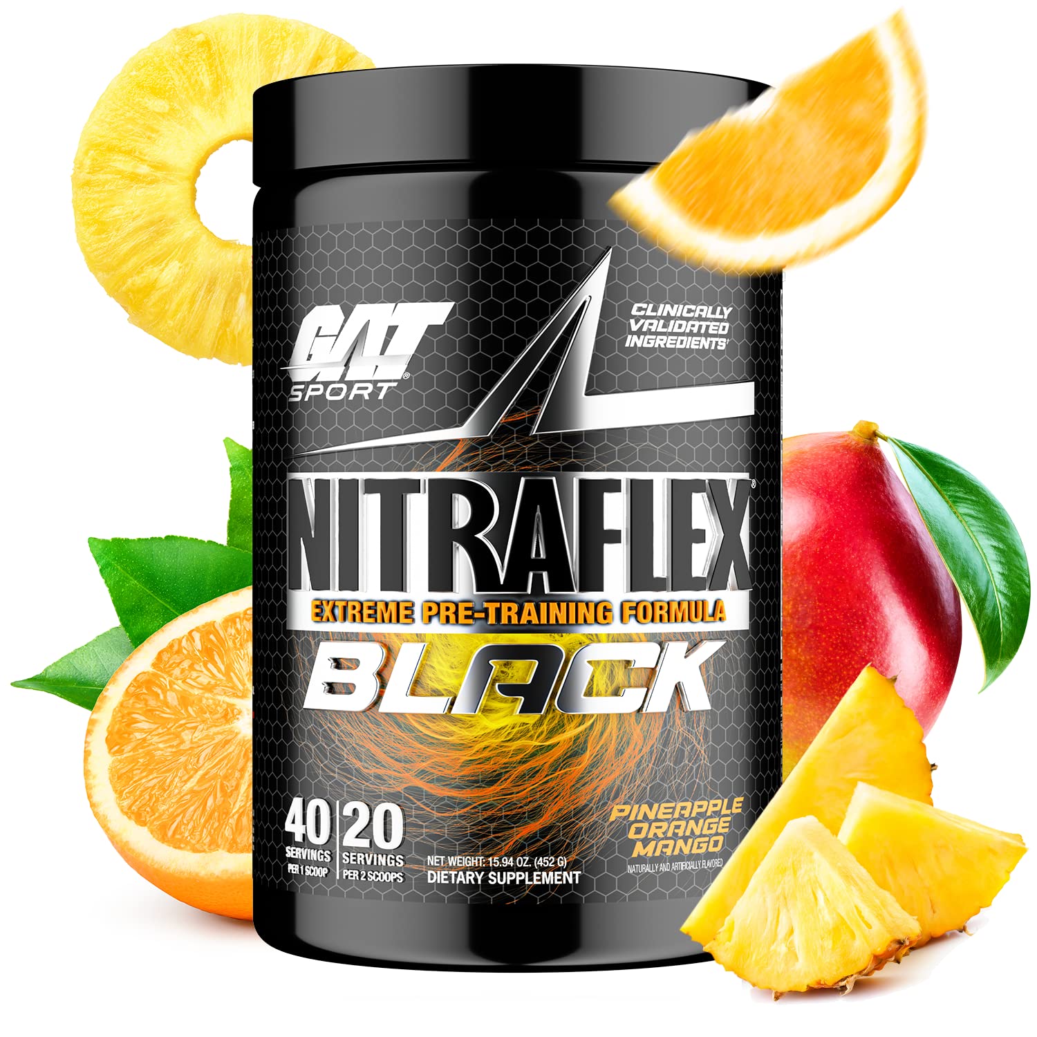 Foto 2 pulgar | Suplemento Gat Sport Nitraflex Black Pre-training 40 Porciones - Venta Internacional.