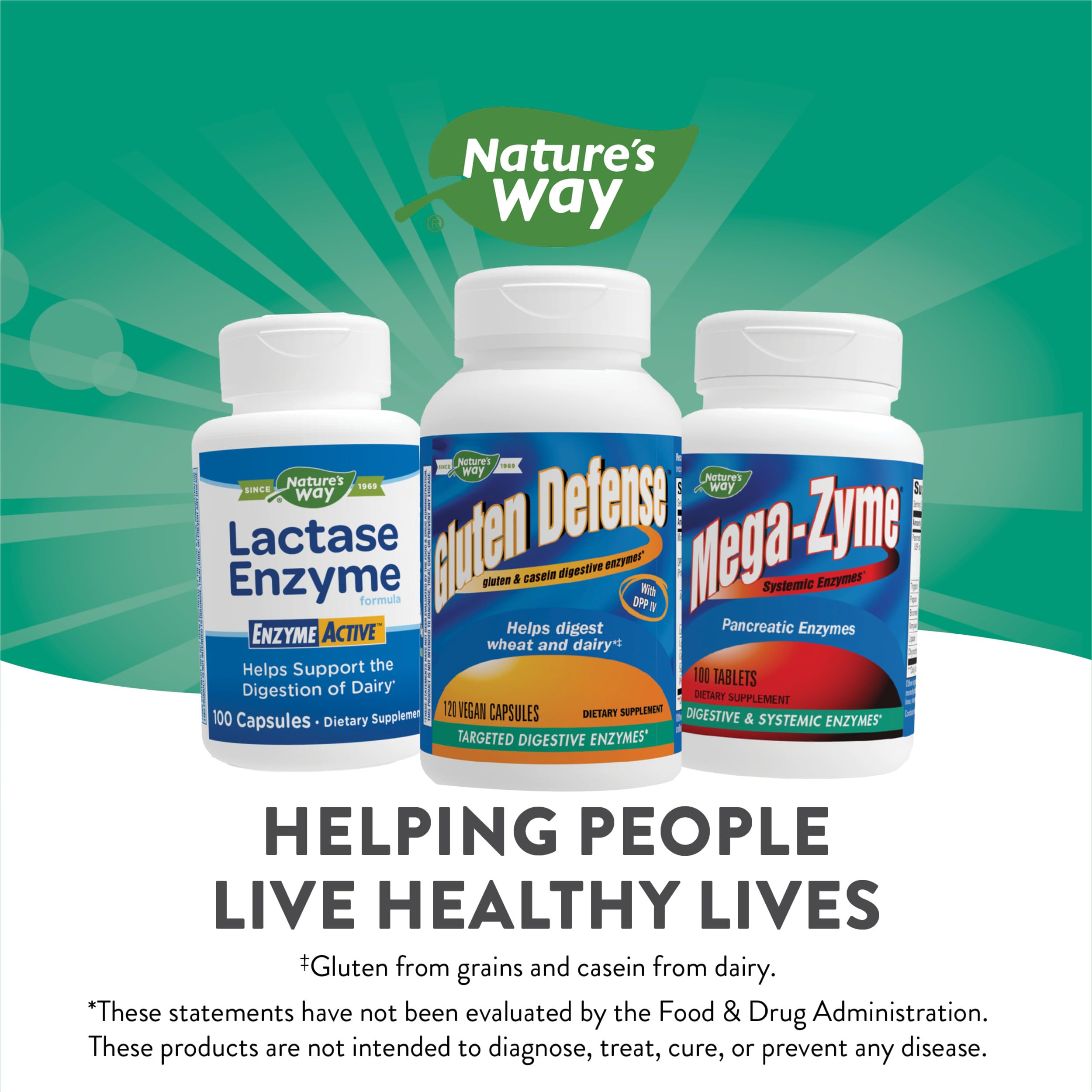 Foto 7 pulgar | Suplemento Nature's Way Gluten Defense Digestive Enzymes 120 Cápsulas - Venta Internacional