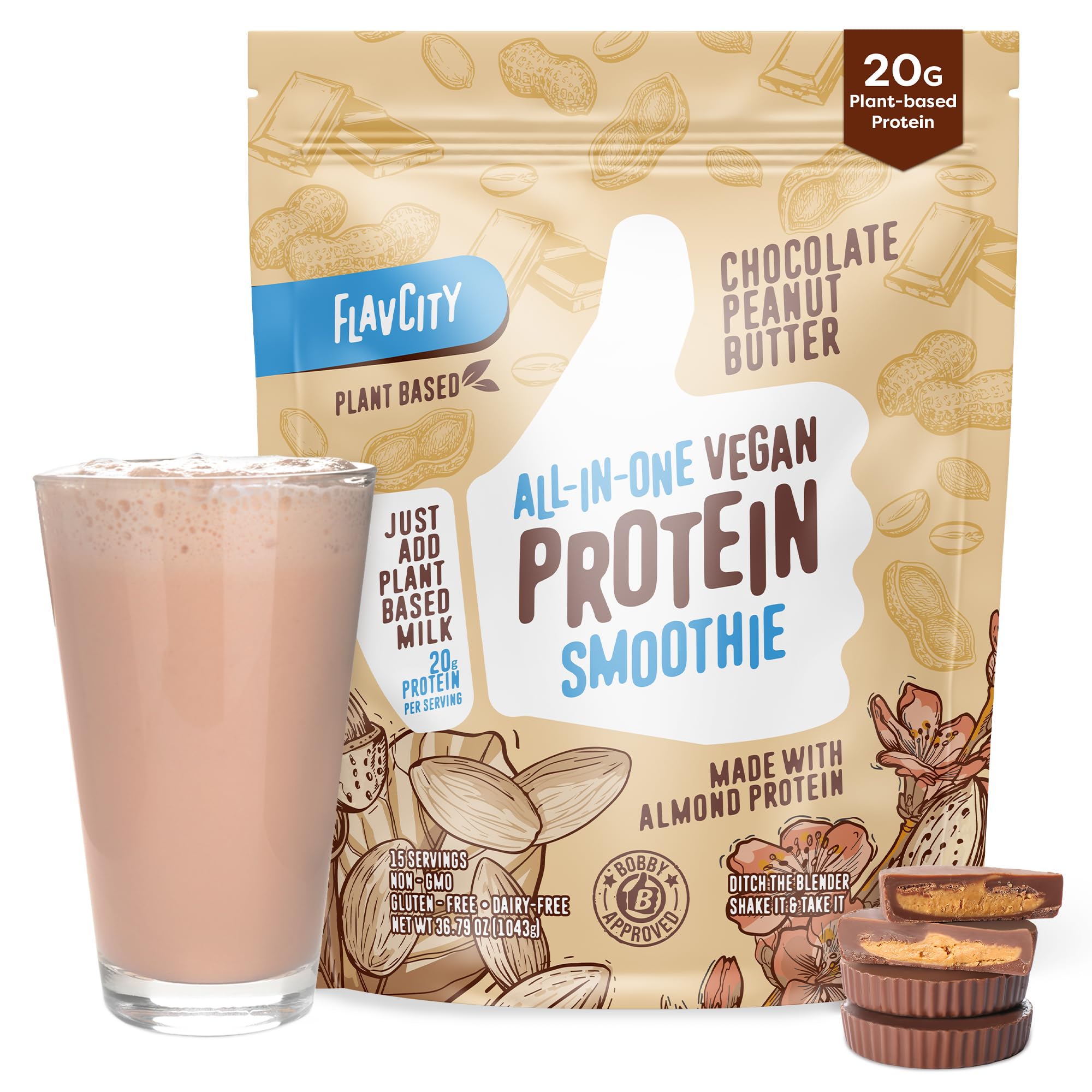 Foto 2 pulgar | Crema De Cacahuete Con Chocolate Flavcity En Polvo  300 Ml  Vegana - Venta Internacional.