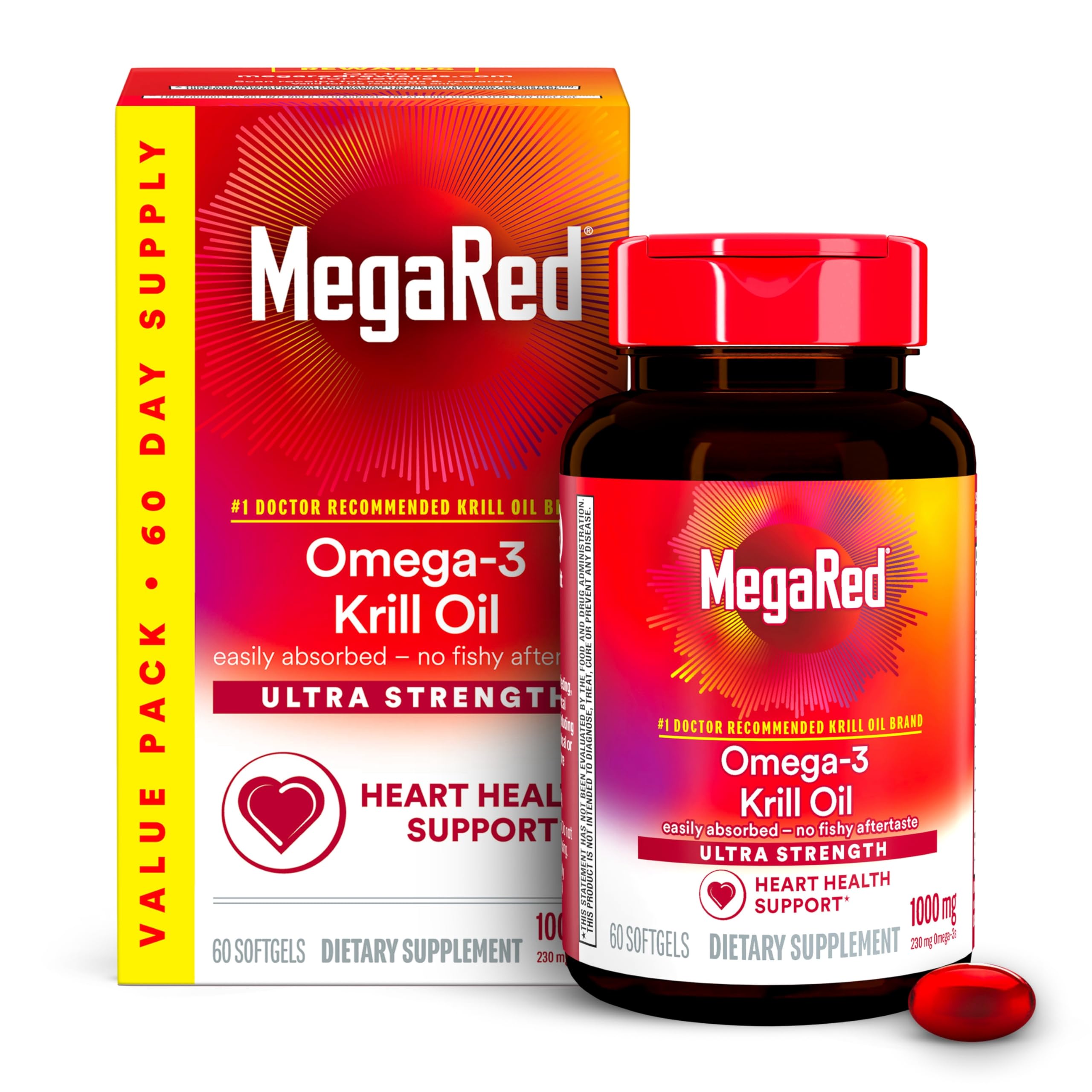 Foto 1 | Suplemento De Aceite De Krill Antártico Megared  1000 Mg De Omega 3  60 Unidades - Venta Internacional.