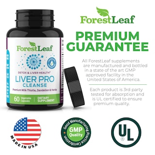Foto 2 | Suplemento ForestLeaf Liver Pro Cleanse 60 Capsulas - Venta Internacional