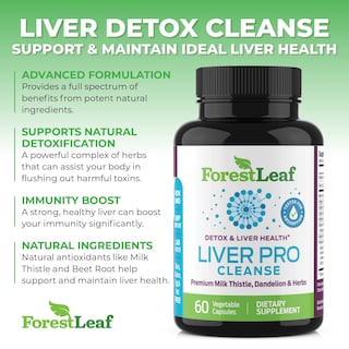 Foto 4 | Suplemento ForestLeaf Liver Pro Cleanse 60 Capsulas - Venta Internacional