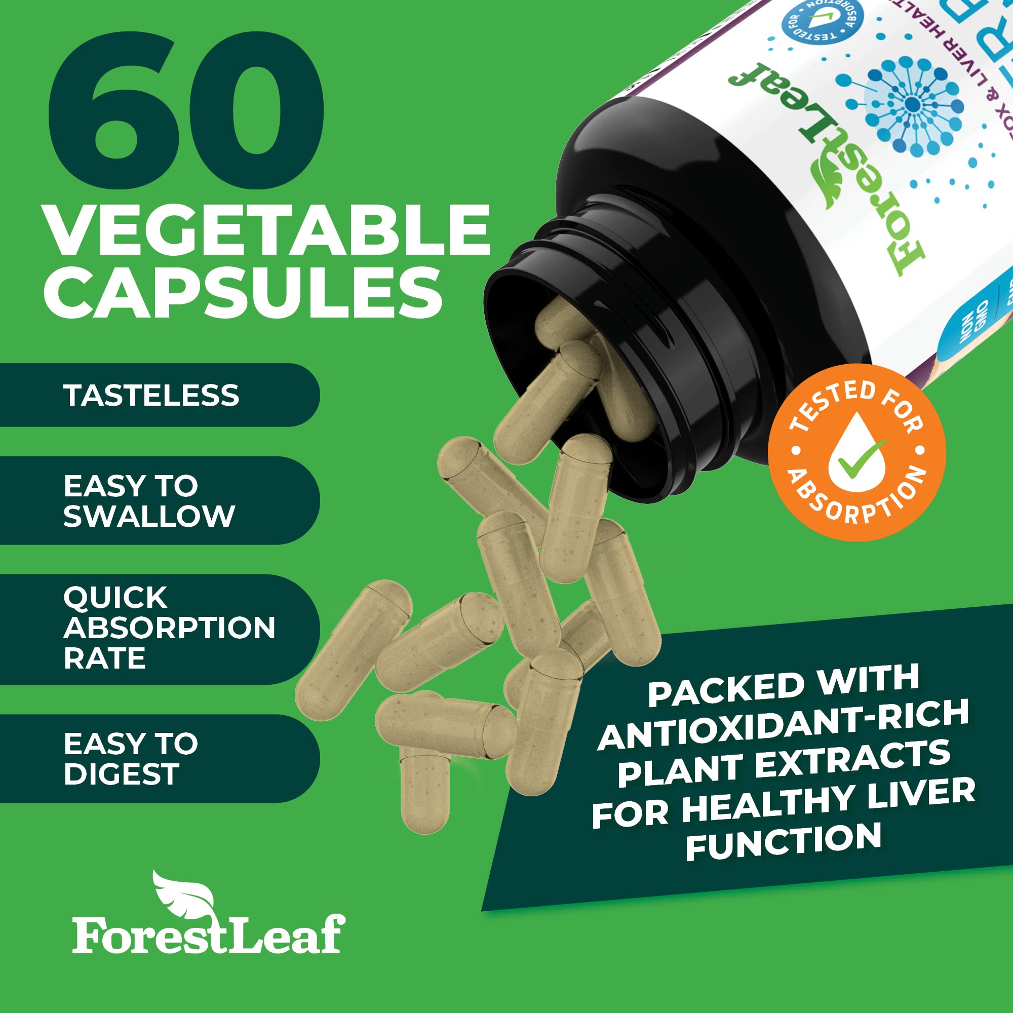 Foto 6 pulgar | Suplemento ForestLeaf Liver Pro Cleanse 60 Capsulas  - Venta Internacional