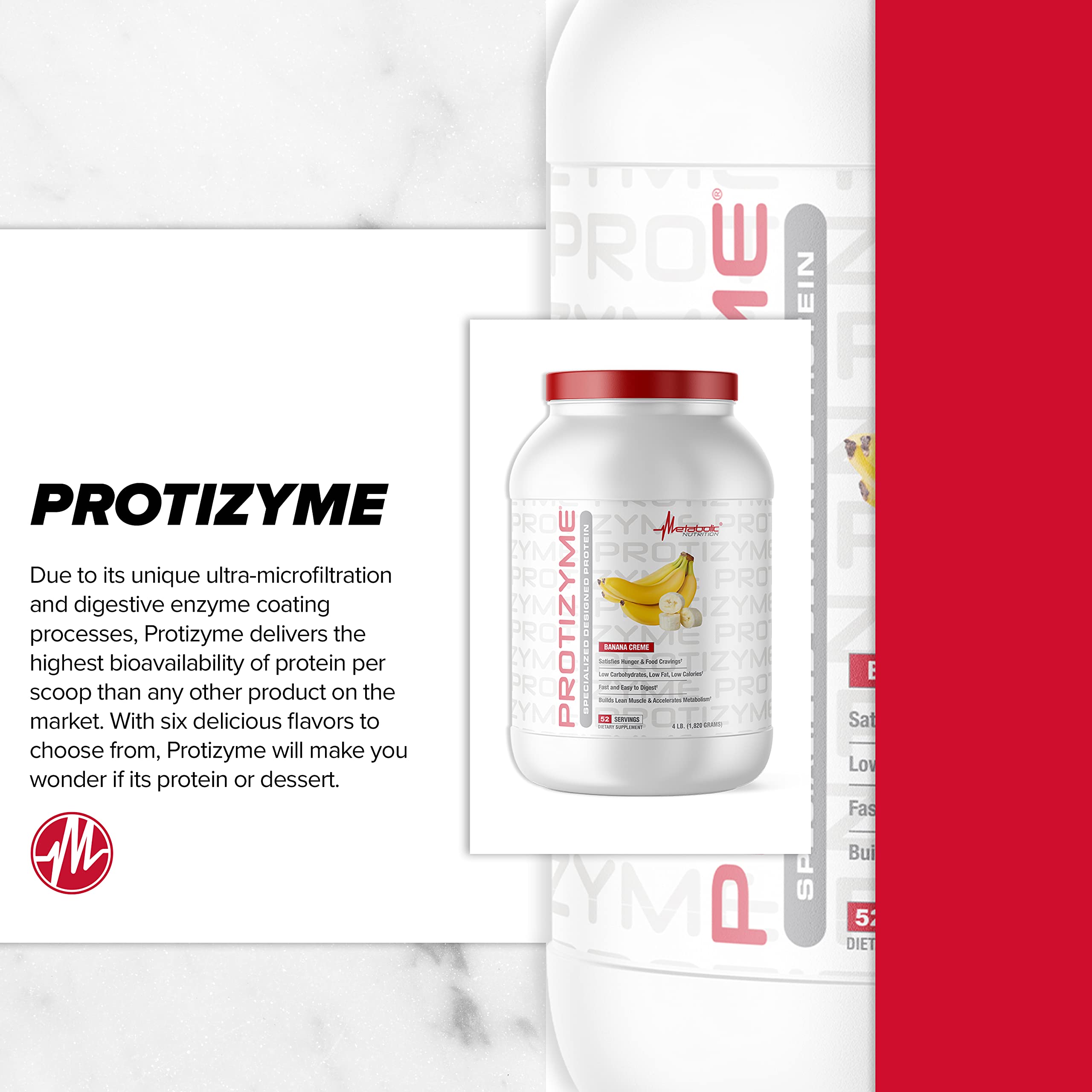 Foto 4 pulgar | Proteína de Suero en Polvo Metabolic Nutrition Protizyme 2 Kg - Venta Internacional