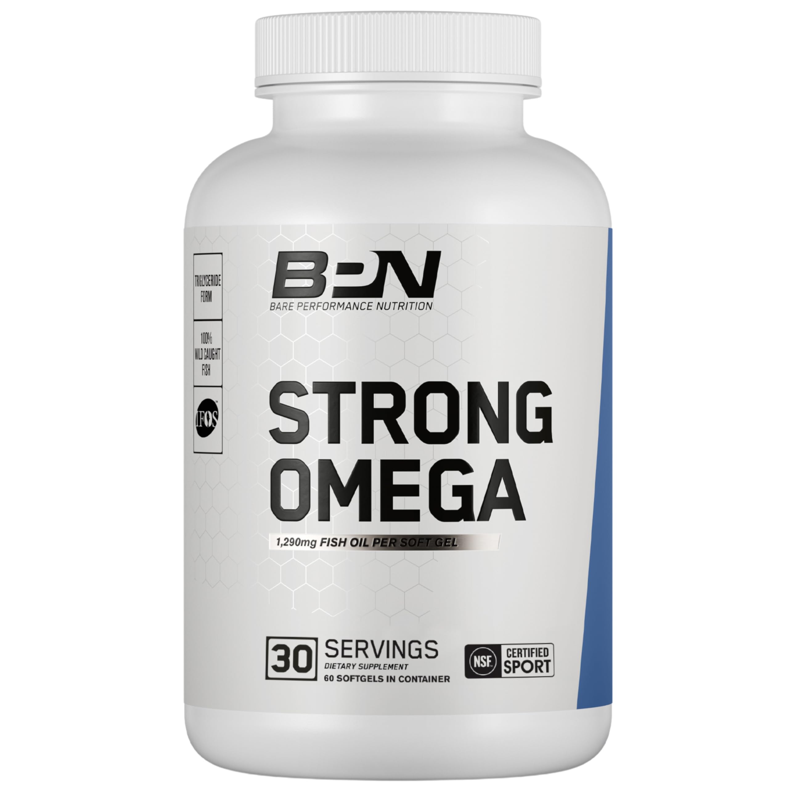 Foto 2 pulgar | Aceite De Pescado Strong Omega De Bare Performance Nutrition 30 Porciones - Venta Internacional.