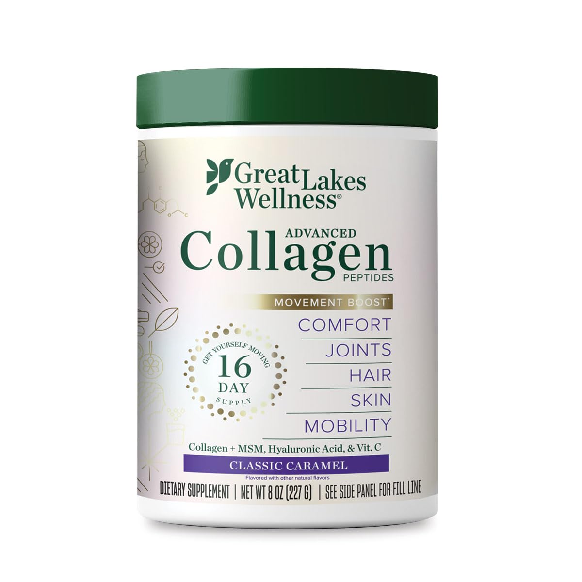 Foto 1 | Colágeno en Polvo Great Lakes Wellness 227 g - Venta Internacional
