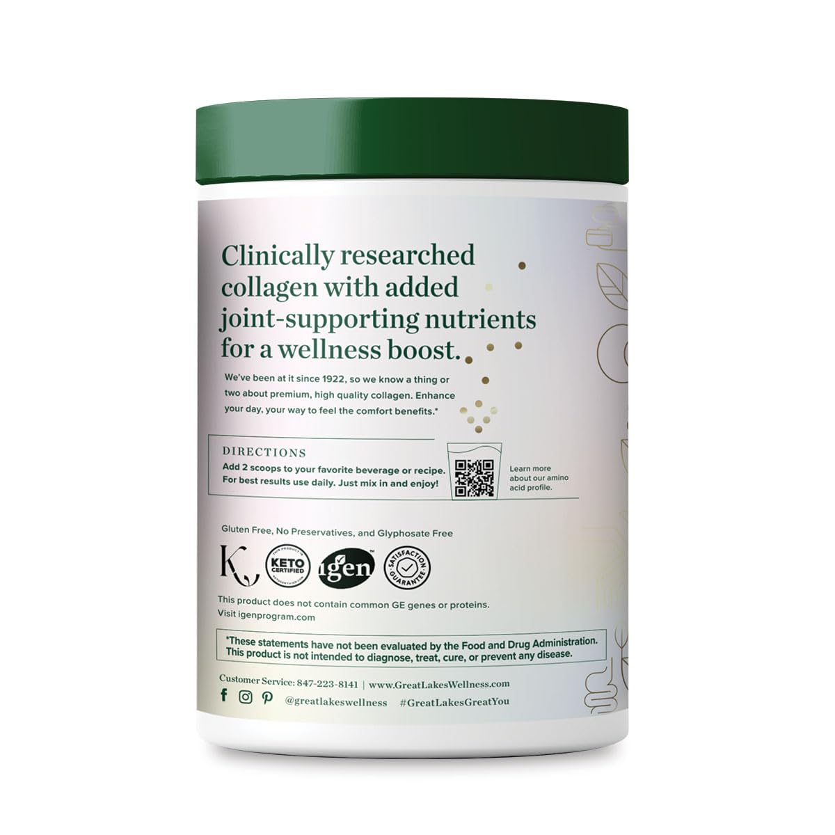 Foto 4 | Colágeno en Polvo Great Lakes Wellness 227 g - Venta Internacional