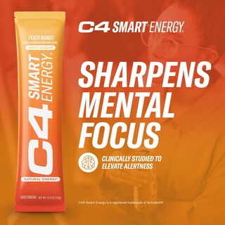 Foto 3 | Paquetes De Tabletas Energy Powder Cellucor C4 Smart Peach Mango, 14 Unidades - Venta Internacional.