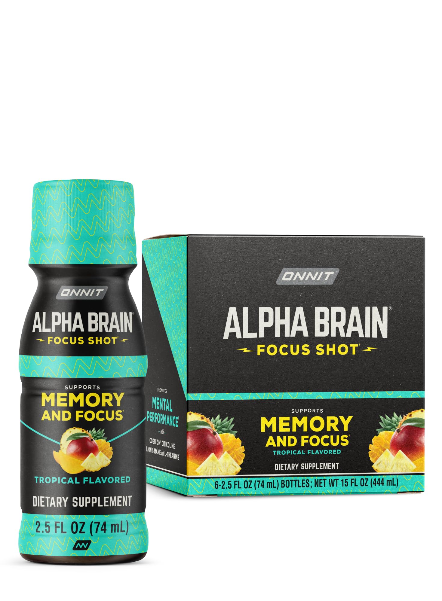Foto 1 | Suplemento Bebible Onnit Alpha Brain Focus Shot 6 Piezas - Venta Internacional