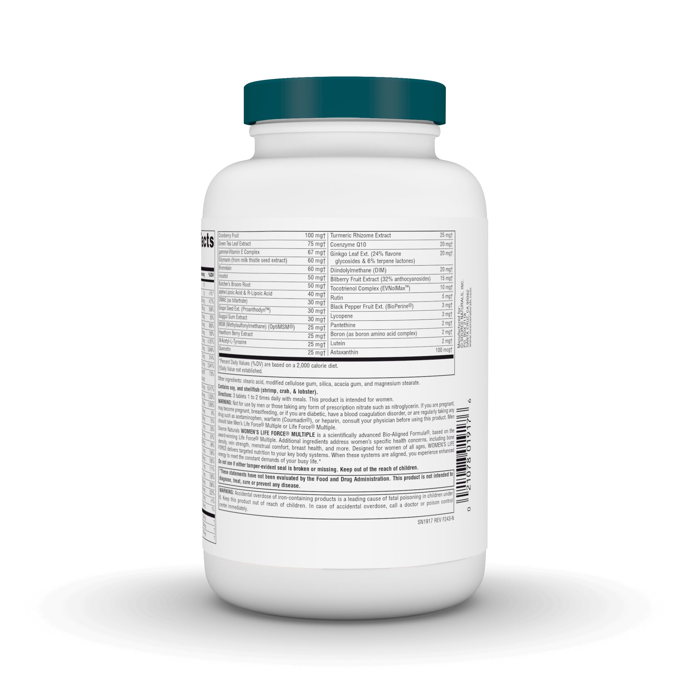 Foto 4 pulgar | Supplement Source Naturals Women's Life Force 180 Comprimidos - Venta Internacional.