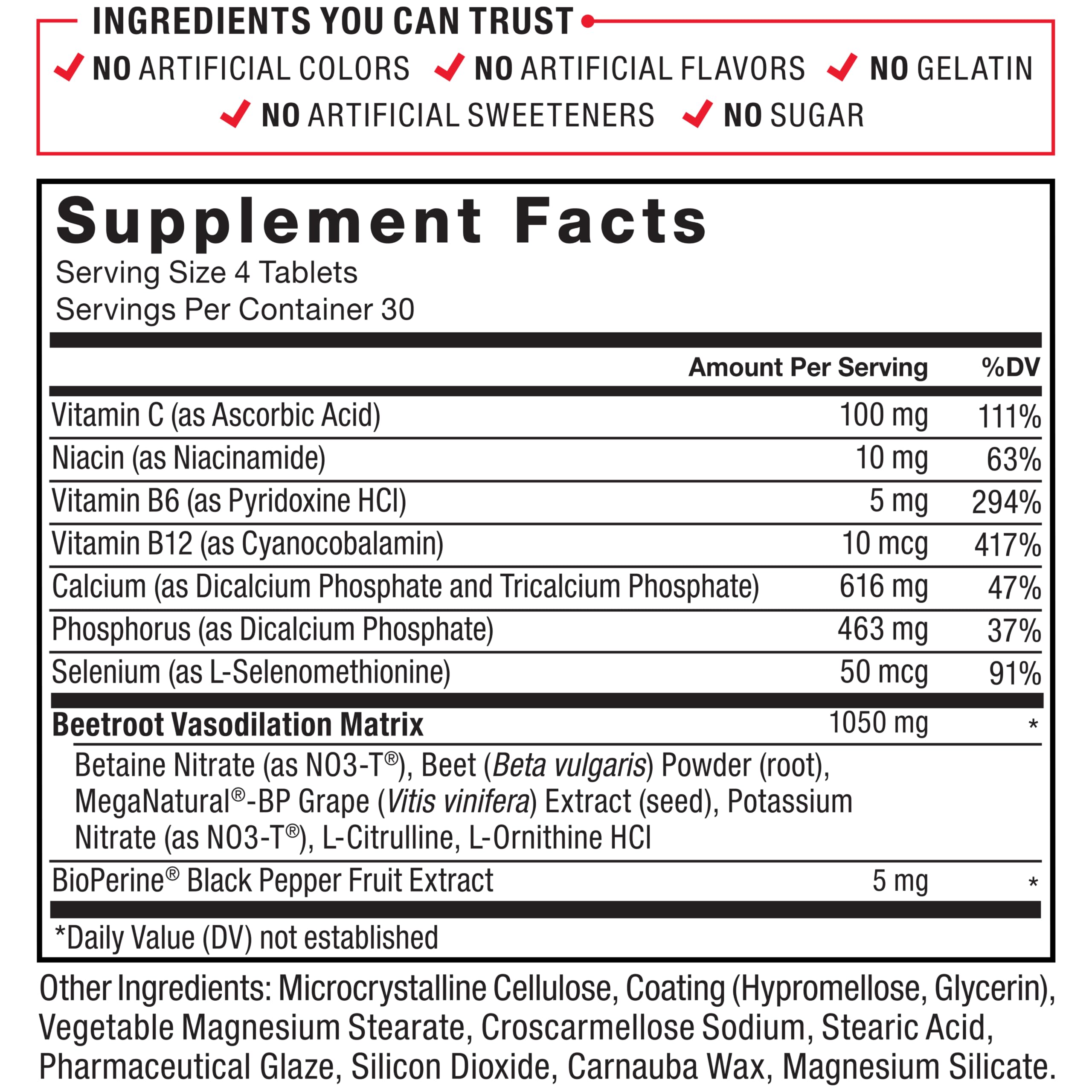 Foto 7 pulgar | Suplemento Force Factor Total Beets Blood Pressure 120 Capsulas - Venta Internacional