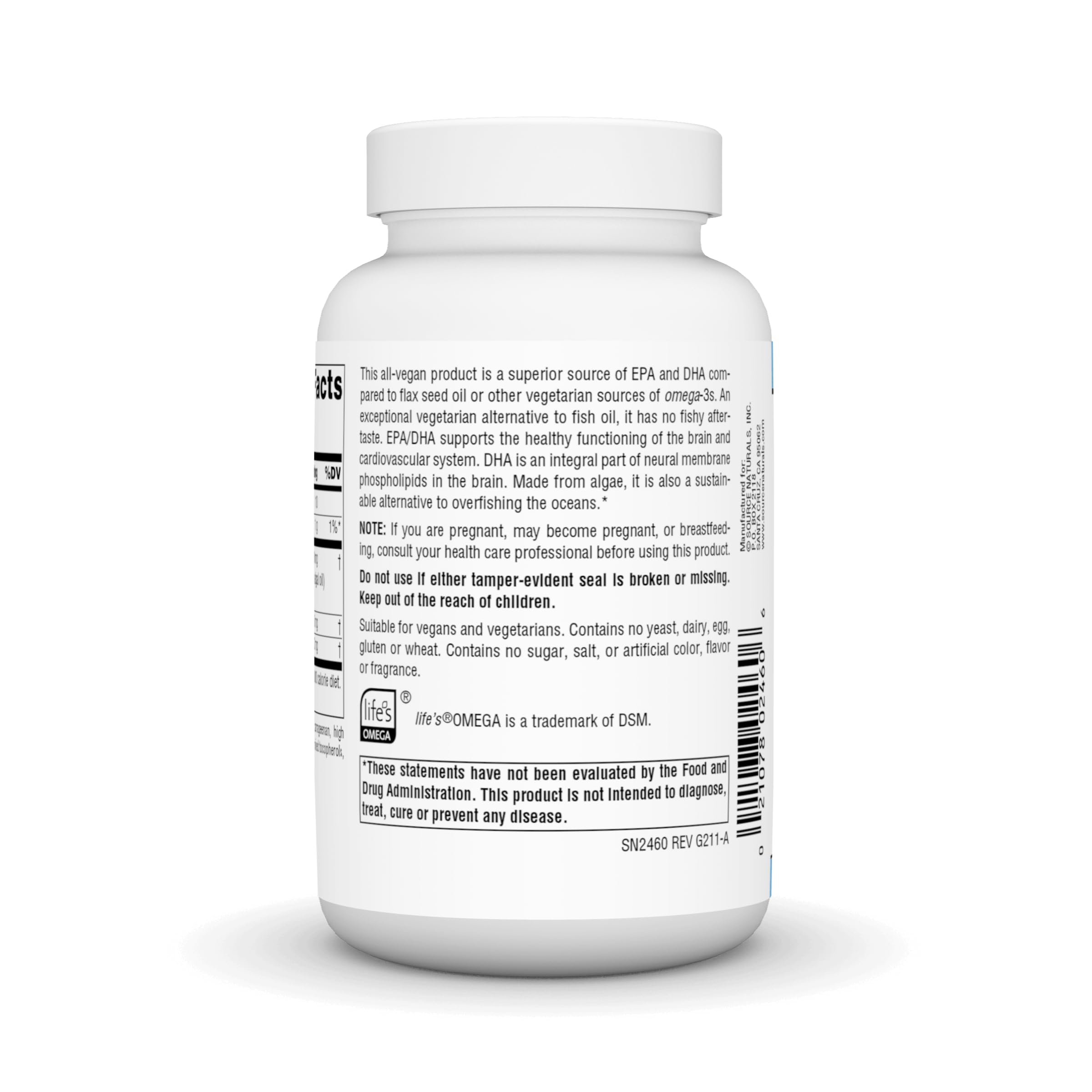 Foto 4 pulgar | Supplement Source Naturals Vegan Omega 3 Epa-dha 300 Mg - Venta Internacional.
