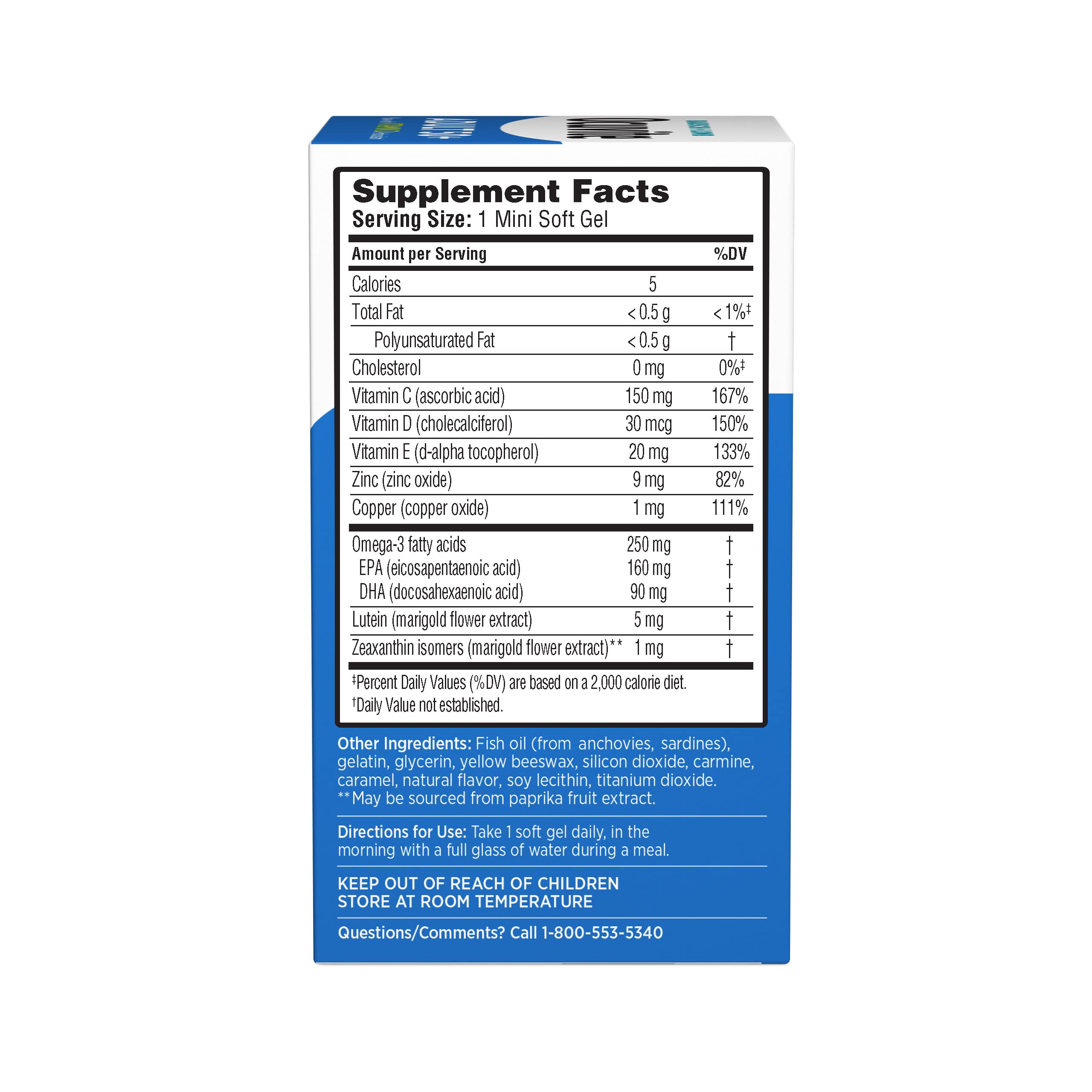 Foto 7 pulgar | Suplemento Ocuvite Eye Vitamin & Mineral Adult 50+ 50 Cápsulas Blandas - Venta Internacional.