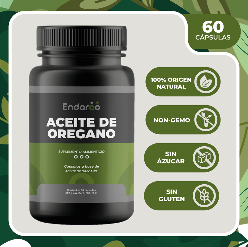 Foto 4 pulgar | Aceite De Orégano 60 Cápsulas