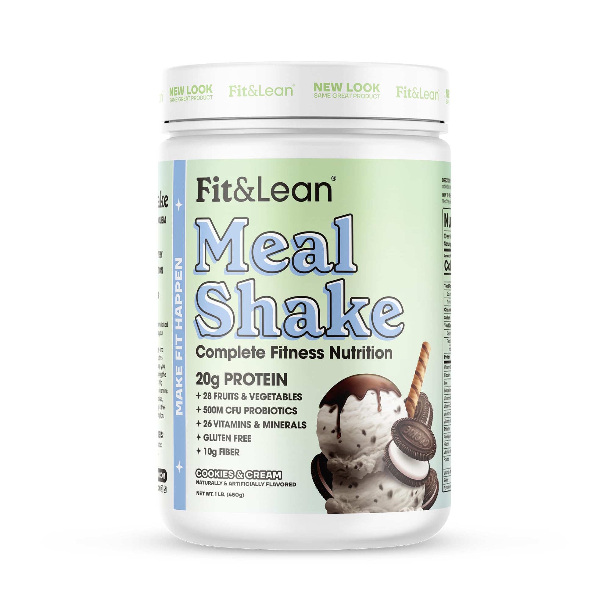 Foto 2 pulgar | Crema para Galletas Meal Shake Fit & Lean Fat Burning con Proteína de 1 Libra - Venta Internacional