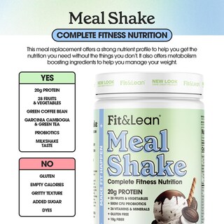 Foto 6 | Crema para Galletas Meal Shake Fit & Lean Fat Burning con Proteína de 1 Libra - Venta Internacional