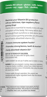 Foto 2 | Suplemento de Vitamina D Rainbow Light Berry D-licious 50 Gomitas - Venta Internacional