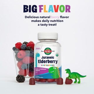Foto 4 | Gomitas Kal Jurassic Elderberry Kids 60 Unidades - Venta Internacional