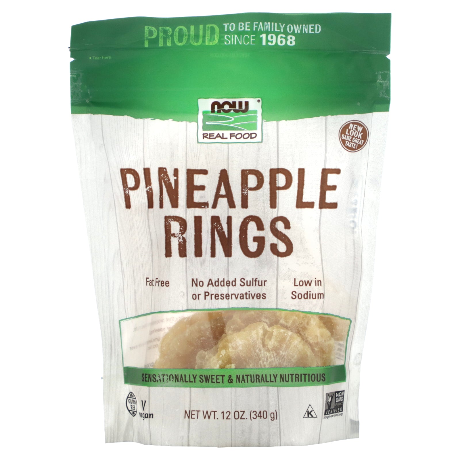 Foto 2 pulgar | Anillos De Piña Now Foods 340 G - Venta Internacional.