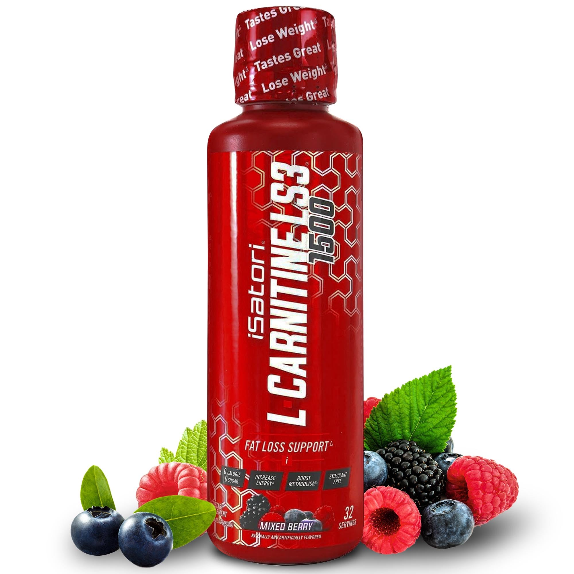 Foto 2 pulgar | Suplemento Isatori L-carnitina Ls3 1500 Triple-blend 480 Ml - Venta Internacional.