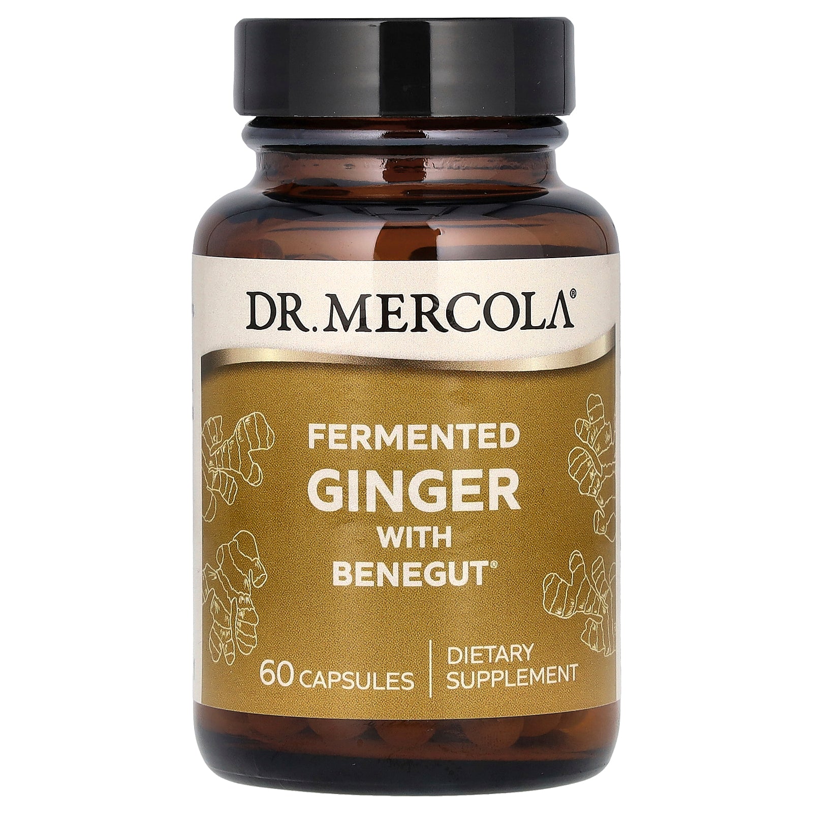 Foto 2 pulgar | Complemente El Jengibre Fermentado Dr. Mercola Con Benegut 60 Cápsulas - Venta Internacional.