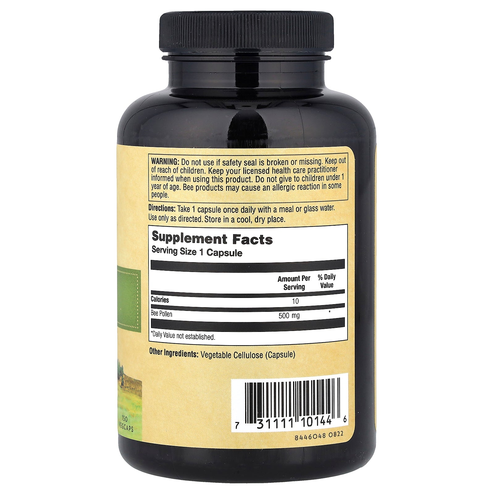 Foto 3 pulgar | Suplemento Z Y Polen De Abeja 150 Cápsulas Vegetales (500 Mg/cápsula) - Venta Internacional.