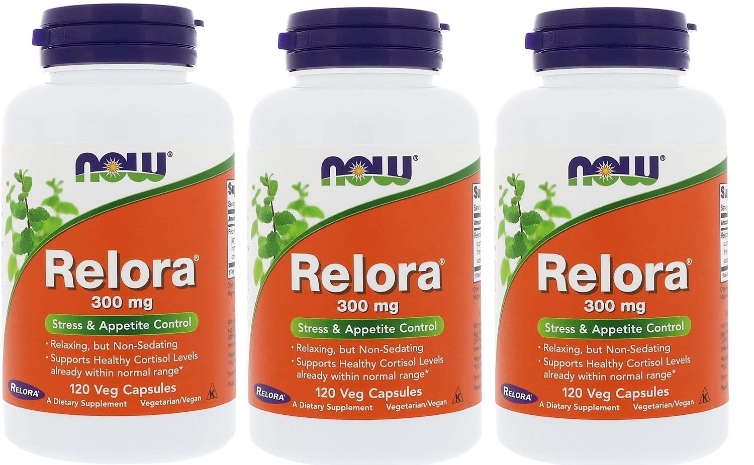 Foto 4 pulgar | Supplement Now Foods Relora  300 Mg  Cápsulas Vegetarianas  120 Unidades  X3 - Venta Internacional.